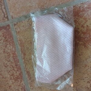 West elm pink small makeup bag